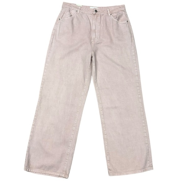 Rolla’s Heidi High Rise Loose Straight Jeans - Blush Pink - Size 32 - NWOT - Picture 1 of 9
